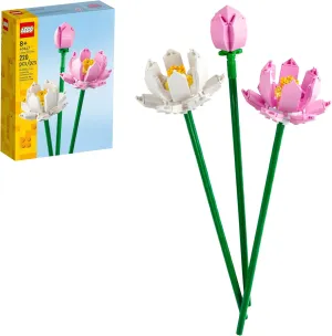 LEGO Lotus Flower - Building Toy for Kids, Girls & Boys, Ages 8  - Artificial Lotus for Home Decor & Display - Gift for Mother's Day - 40647