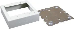 Legrand Wiremold V5748-2 Metal Raceway for Extending Power, 500 and 700 Series, 2 Gang Deep Switch and Outlet Box, 1 3/4" Deep, Ivory (1 Pack)