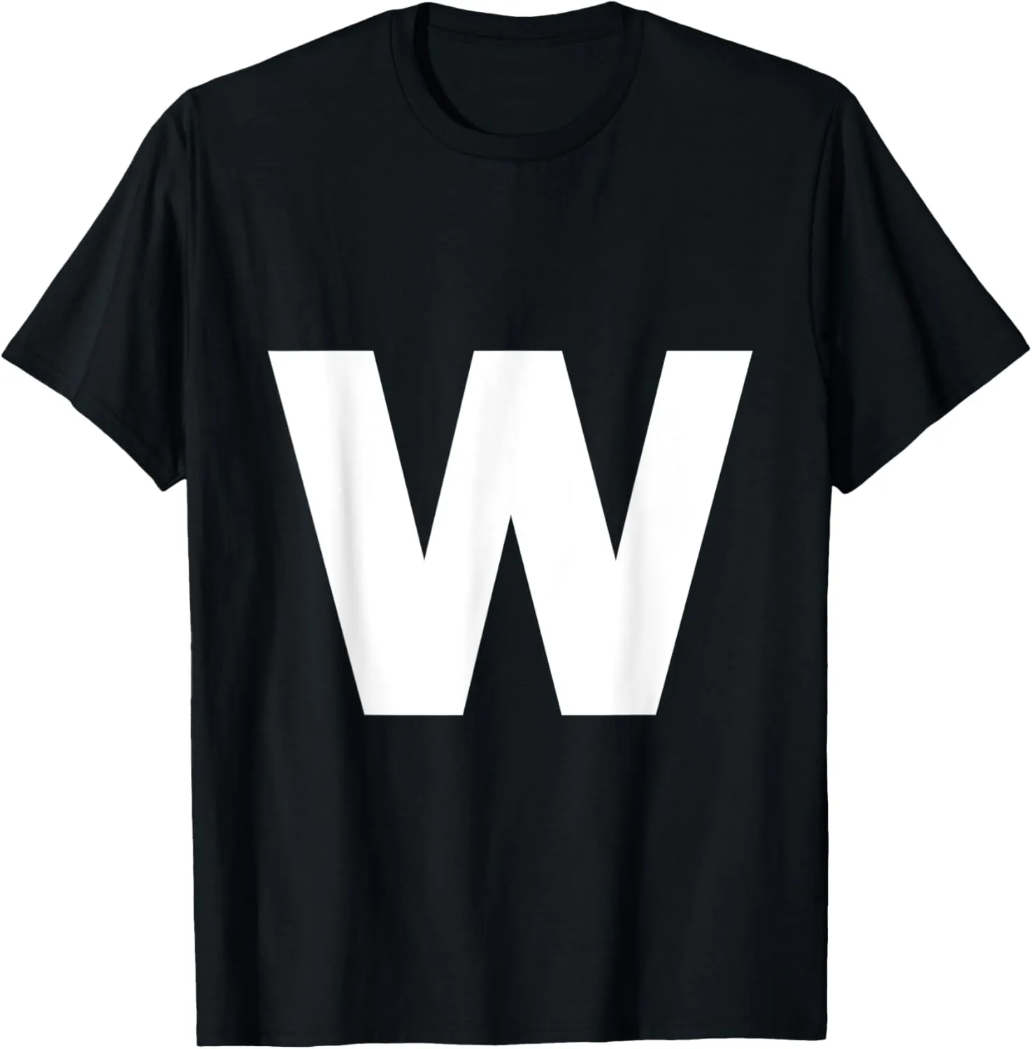 Letter W Capital Alphabet Monogram Initial T-Shirt