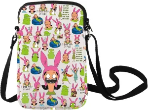 LEVLO Louis Crossbody Bag Belcher Fans Gift Bob Family Shoulder Bag Louis TV Show Merchandise