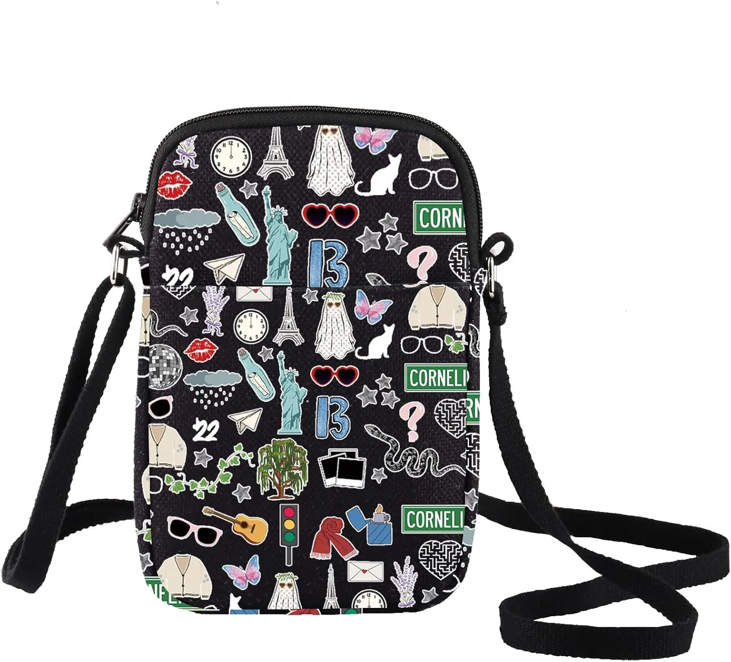 LEVLO Singer Album Crossbody Bag Singer Tour Fans Gift Song Concert Shoulder Bag Music Lover Merchandise