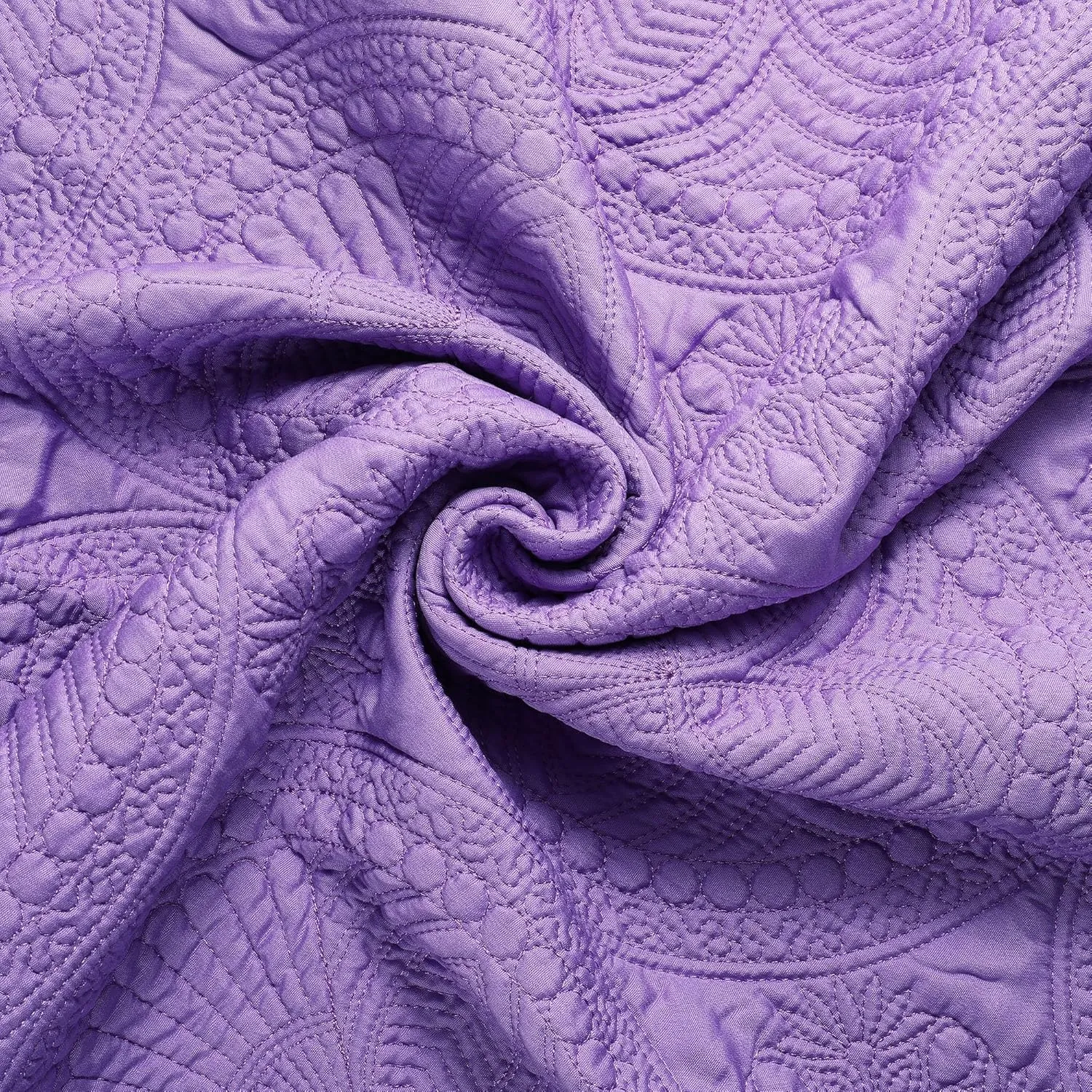 Lightweight Baby Quilt Neutral Durable, Personlized Baby Blankets Monogram Embossed, Four Seasons Cotton Quilted Blanket Toddler Quilt for Boys and Girls 36x46 Inches White (Purple)