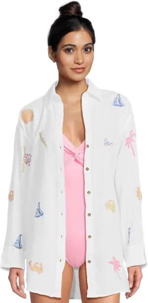 Lilly Pulitzer womens Kwitney Embroidered Long