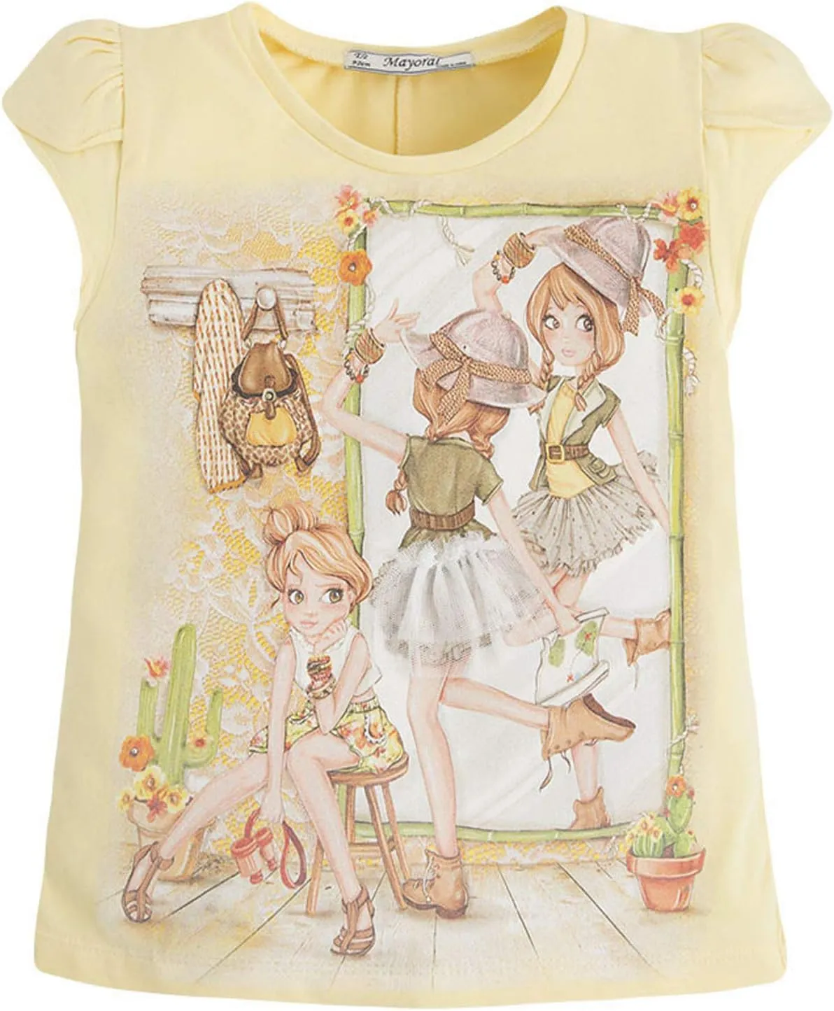Little Girls 2T-9 Novelty Graphic Print Fashion Tee/Top