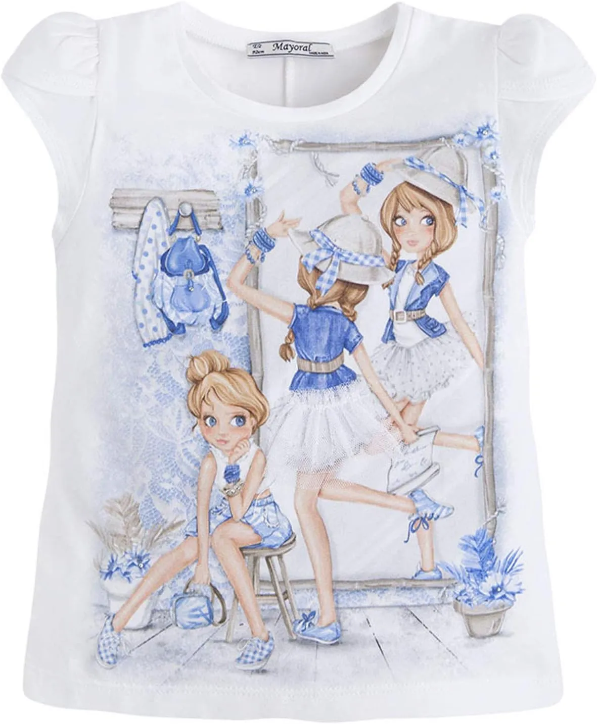 Little Girls 2T-9 Novelty Graphic Print Fashion Tee/Top