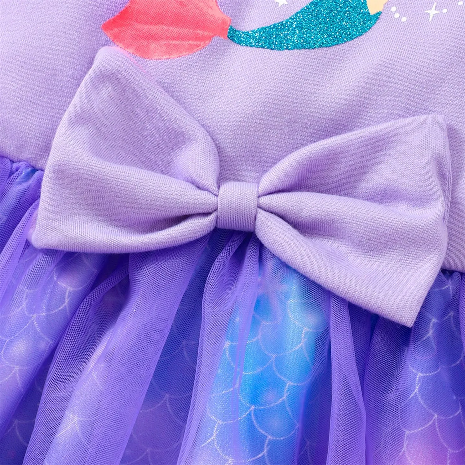 Little Girls Tulle Tutu Dress - Toddler Kids Flutter Sleeve Princess Sundress Casual Summer Outfit Clothes for 2-7Y