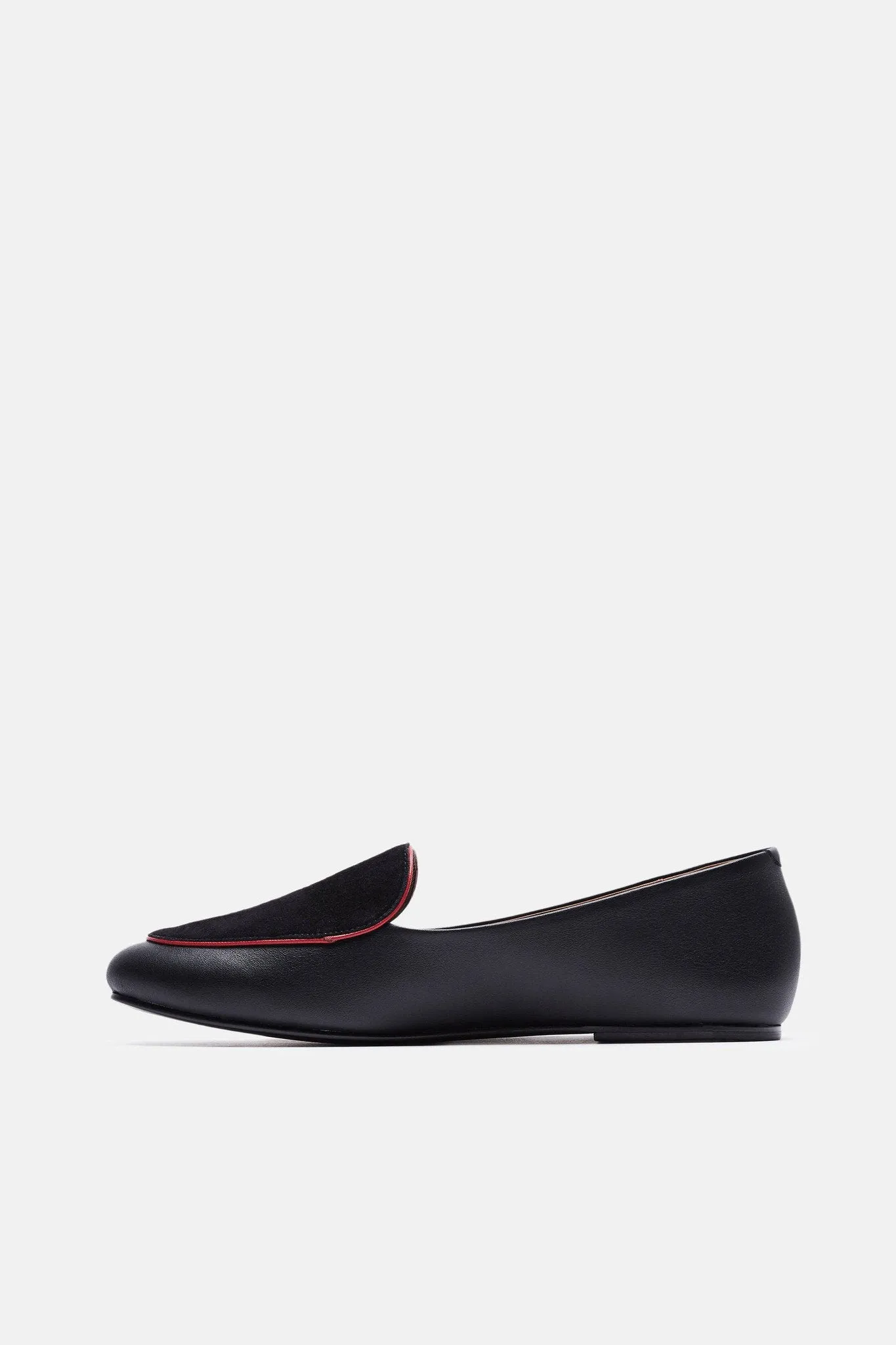 Liza Loafer - Black Calf Suede