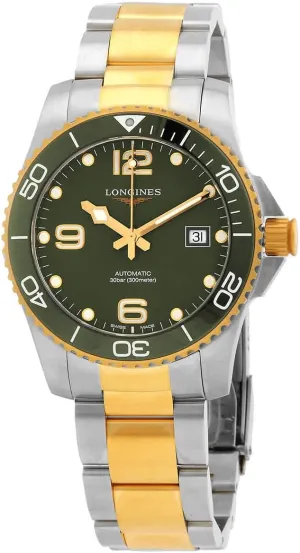 Longines Hydro Conquest Automatic Green Dial Men's Watch L3.781.3.06.7