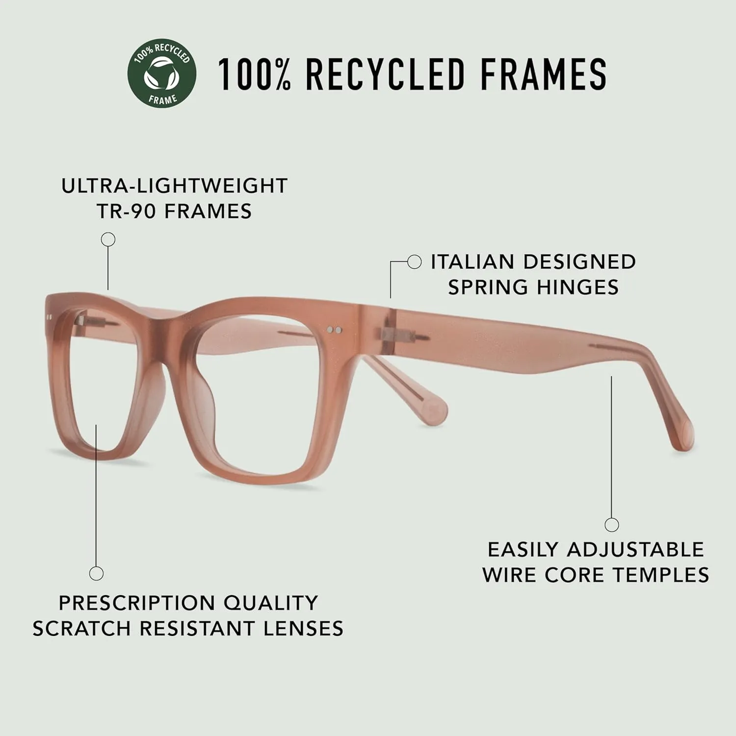 LOOK OPTIC Cosmo Reader-Lightweight Full Magnification Reading Glasses with Scratch-Resistant Anti-Reflective Lenses