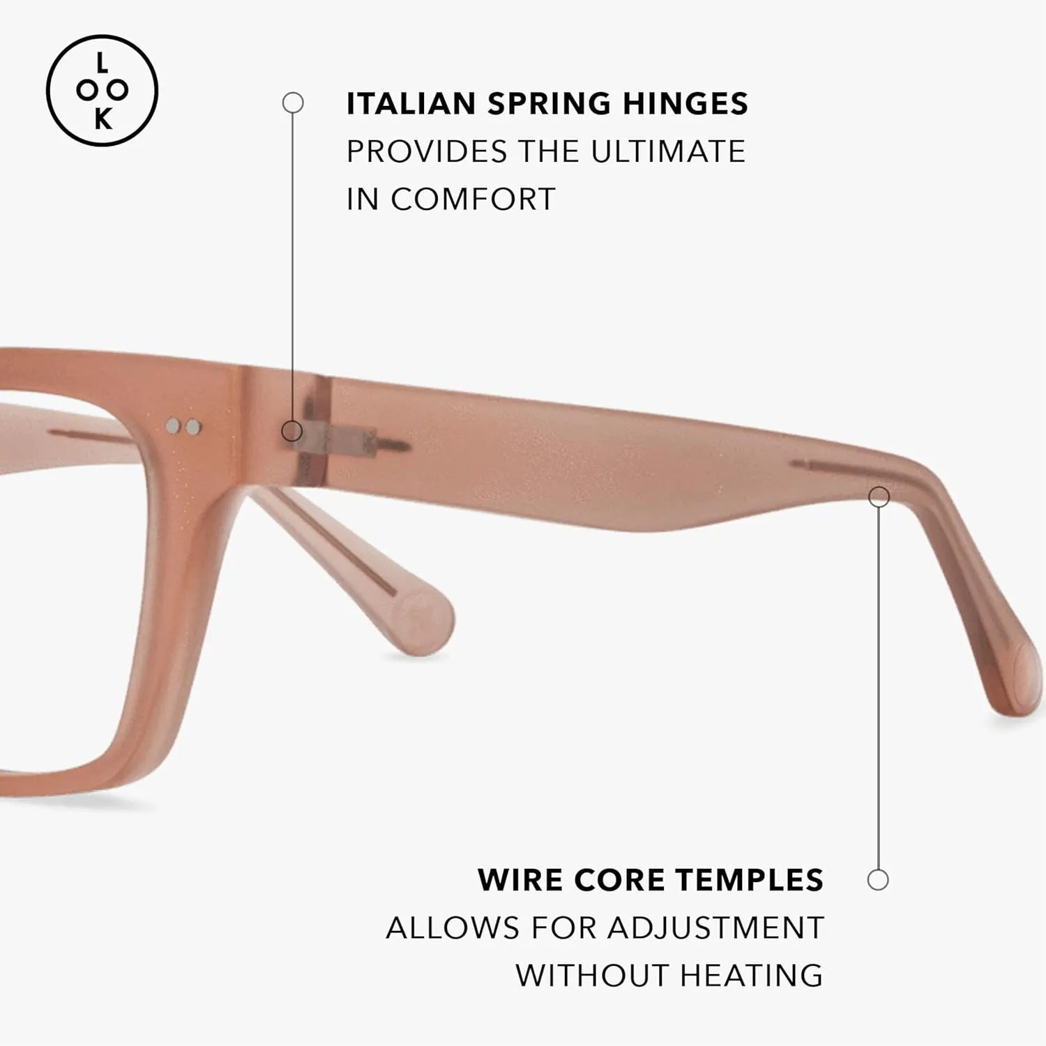 LOOK OPTIC Cosmo Reader-Lightweight Full Magnification Reading Glasses with Scratch-Resistant Anti-Reflective Lenses