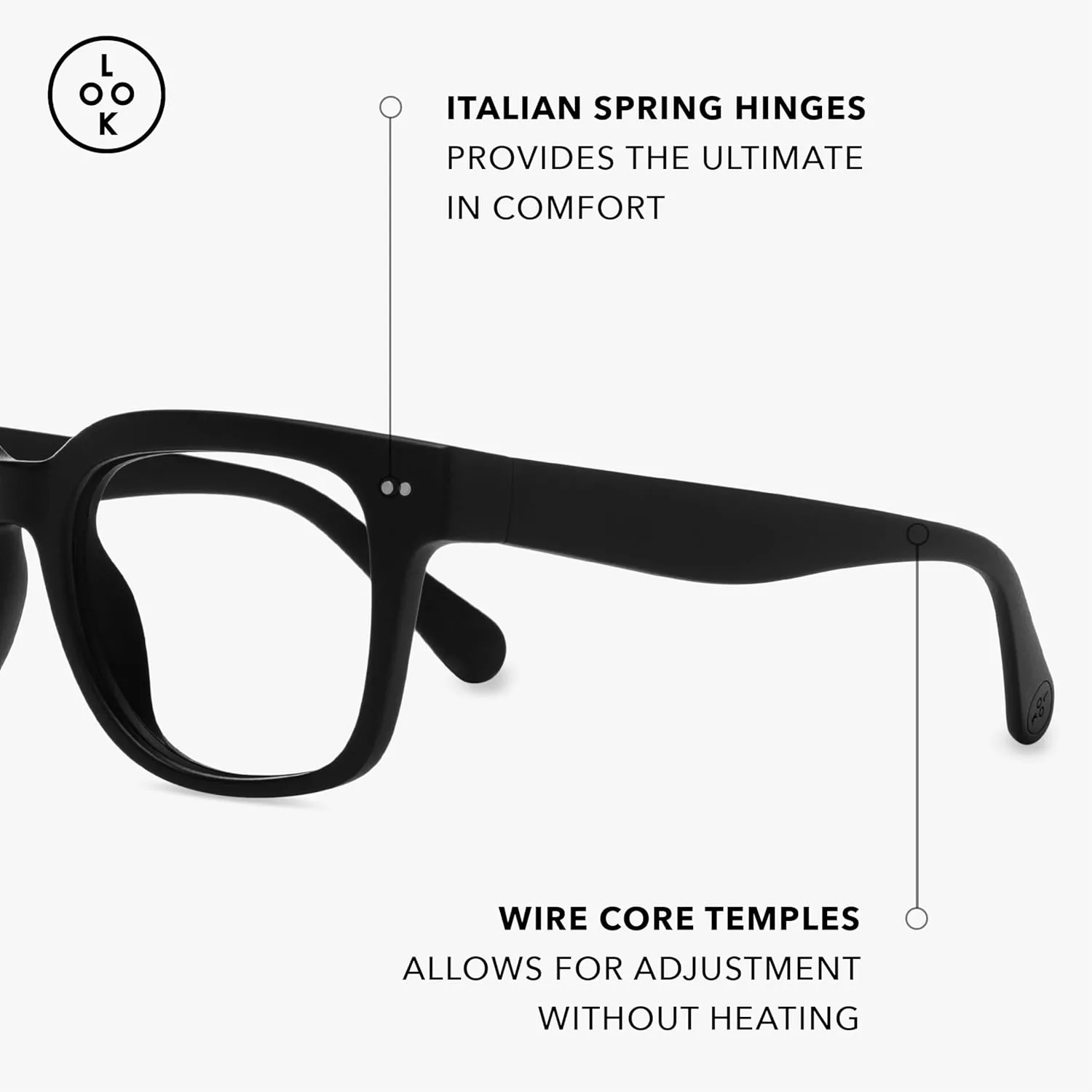 LOOK OPTIC Laurel Reader-Lightweight Full Magnification Reading Glasses with Scratch-Resistant Anti-Reflective Lenses