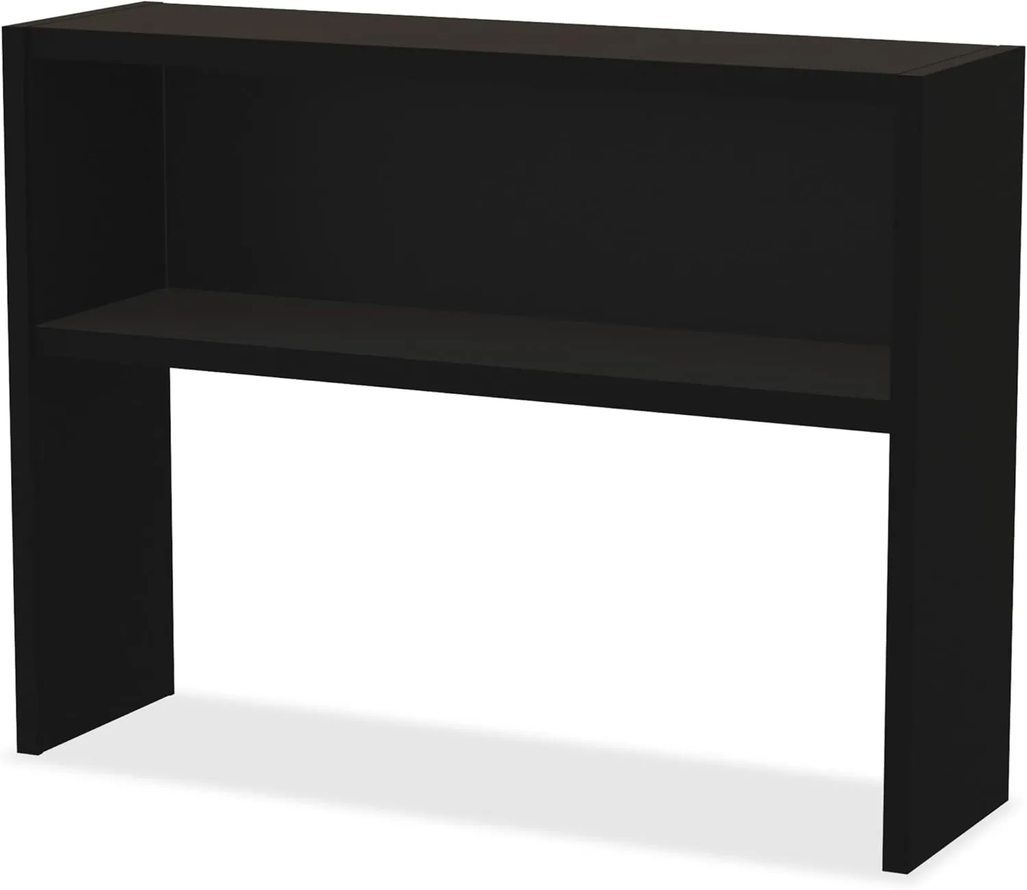 Lorell Modular Desk Series Black Stack-on Hutch