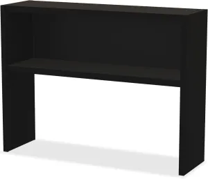 Lorell Modular Desk Series Black Stack-on Hutch