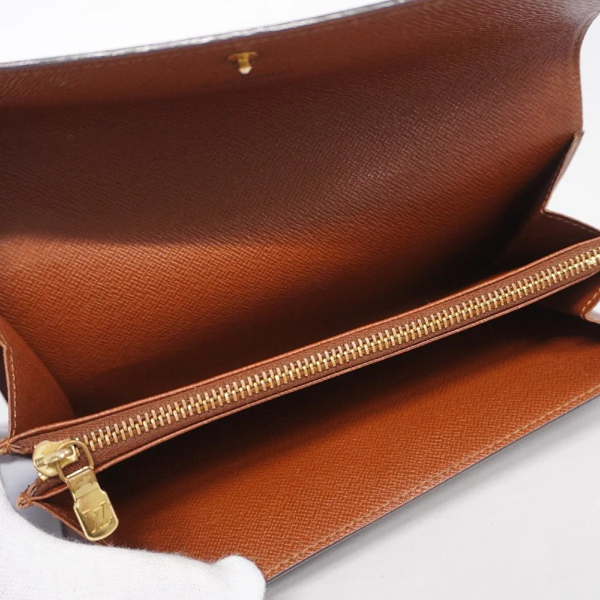 Louis Vuitton Long Wallet Monogram Portomone Credit M61725