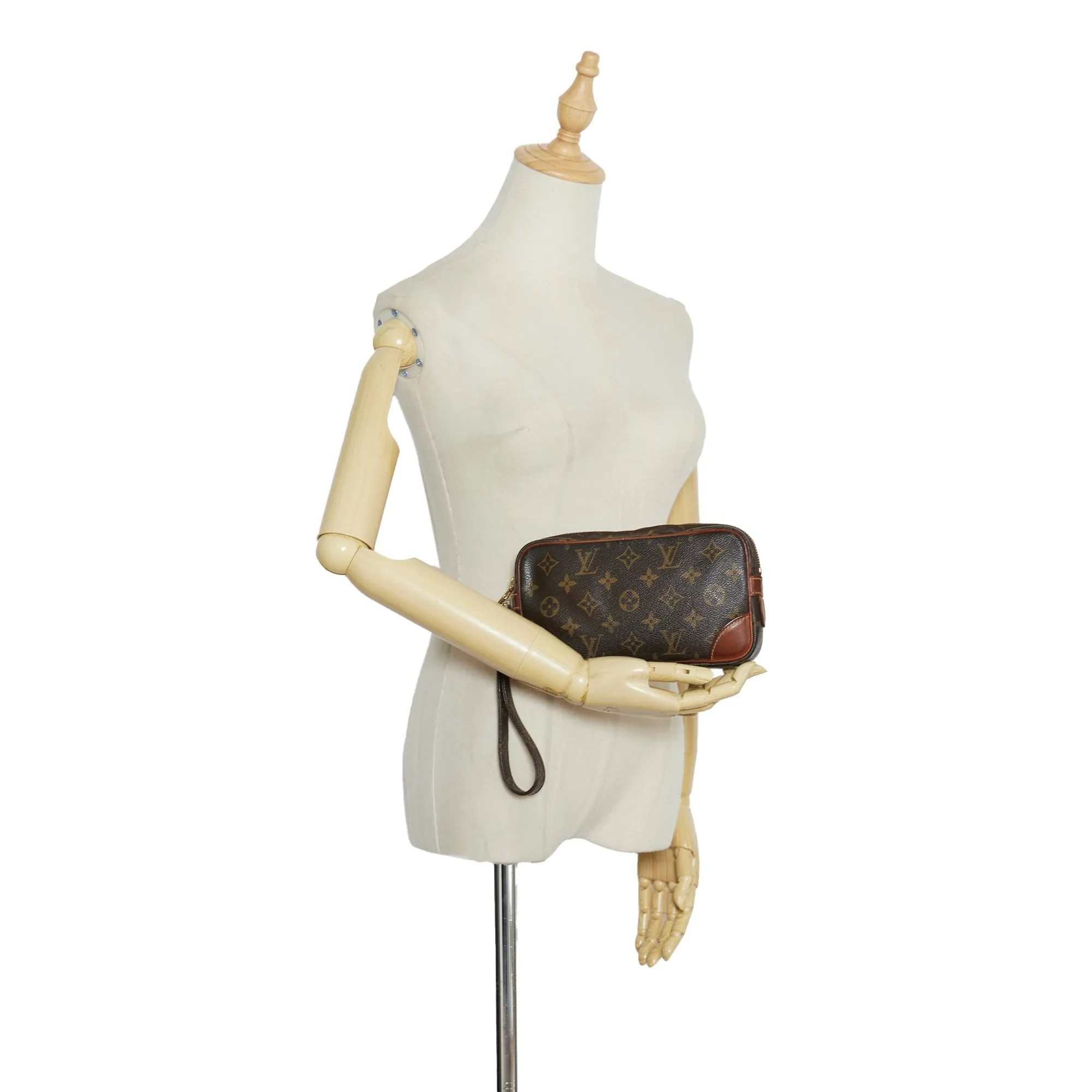 Louis Vuitton Marly Dragonne Clutch PM Monogram Canvas