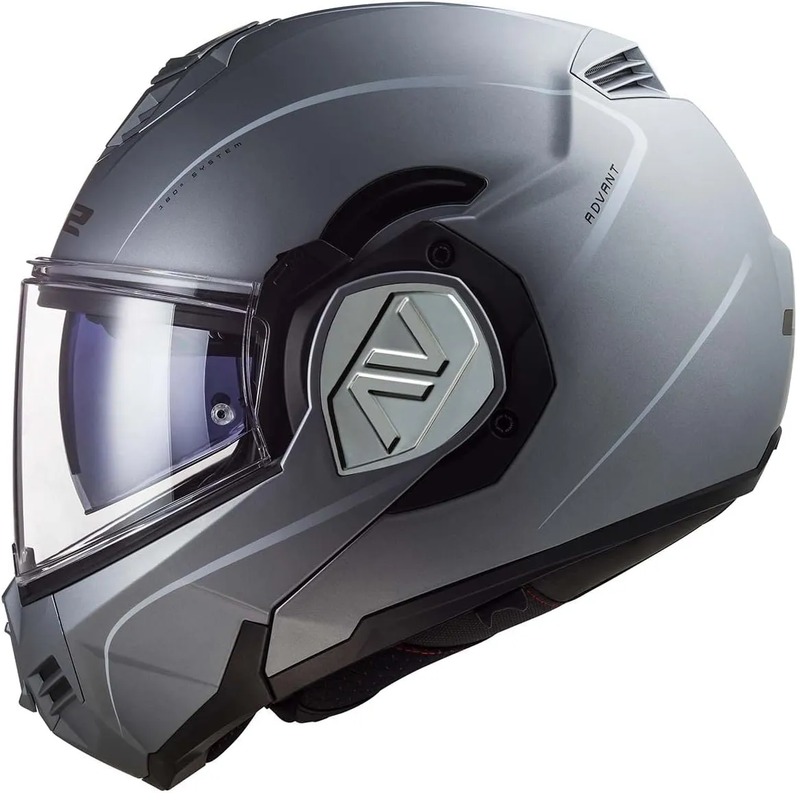 LS2 Helmets Advant Modular Helmet (Special Matte Silver - 2X-Large)