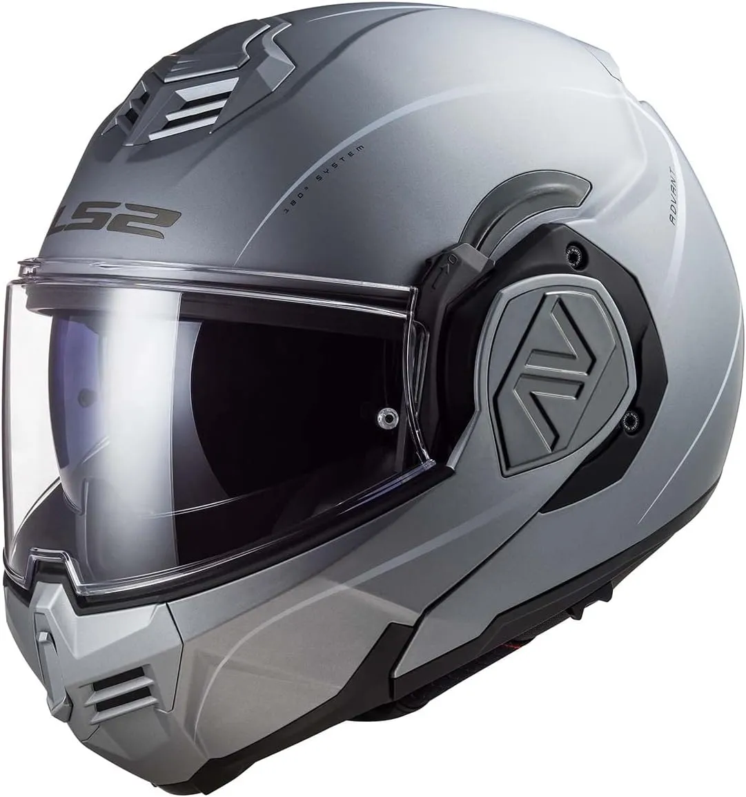 LS2 Helmets Advant Modular Helmet (Special Matte Silver - 2X-Large)