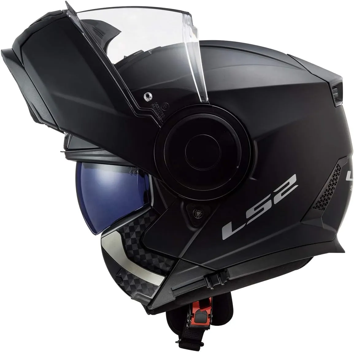 LS2 Helmets Horizon Modular Helmet W/SunShield (Matte Black - X-Small)