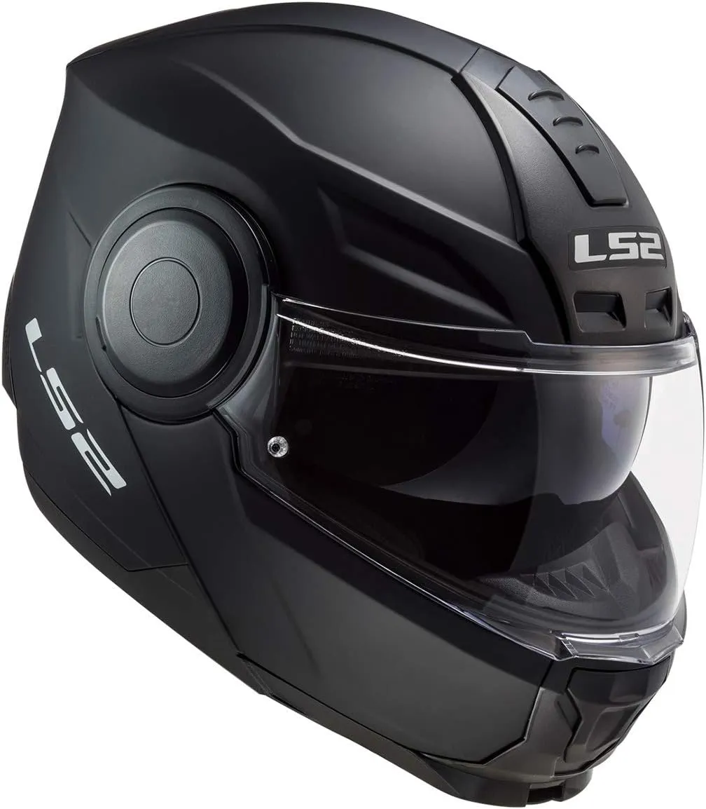 LS2 Helmets Horizon Modular Helmet W/SunShield (Matte Black - X-Small)