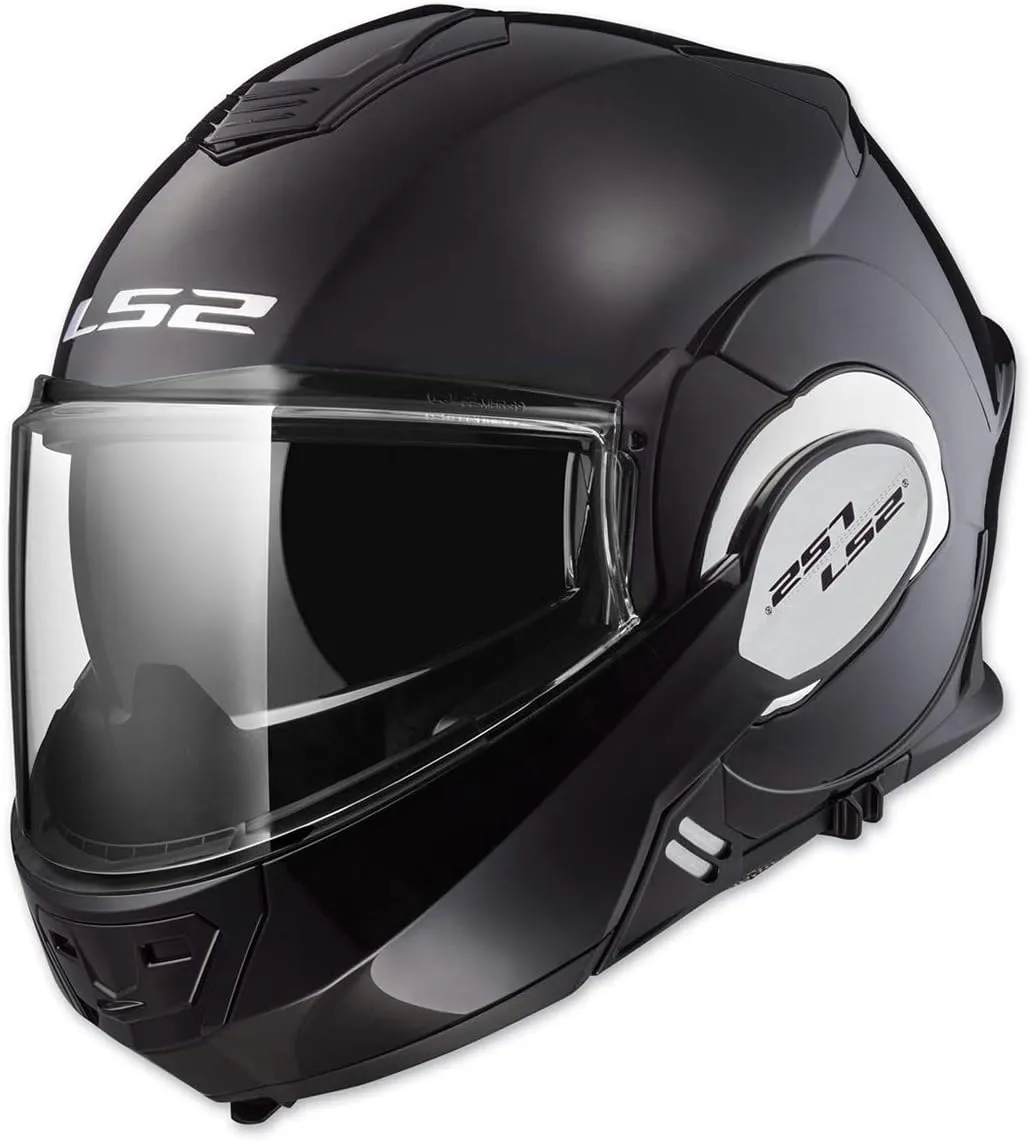 LS2 Helmets Modular Valiant Helmet (Gloss Black - Small)