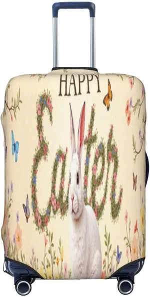 Luggage Cover For Travel The Joyful Garden Of Easter– Scratch-Resistant Ideal For Travel 20-28 Inch.