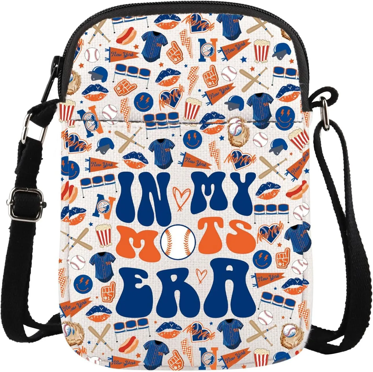 Lywjyb Birdgot Baseball Themed Crossbody Bag Baseball Game Day NY Fans Merch