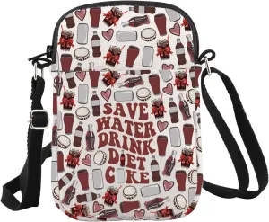 Lywjyb Birdgot Diet Drinks Crossbody Bag Soda Lover Gift Vodka Drinker Carry on Bag Soda Addict Gift