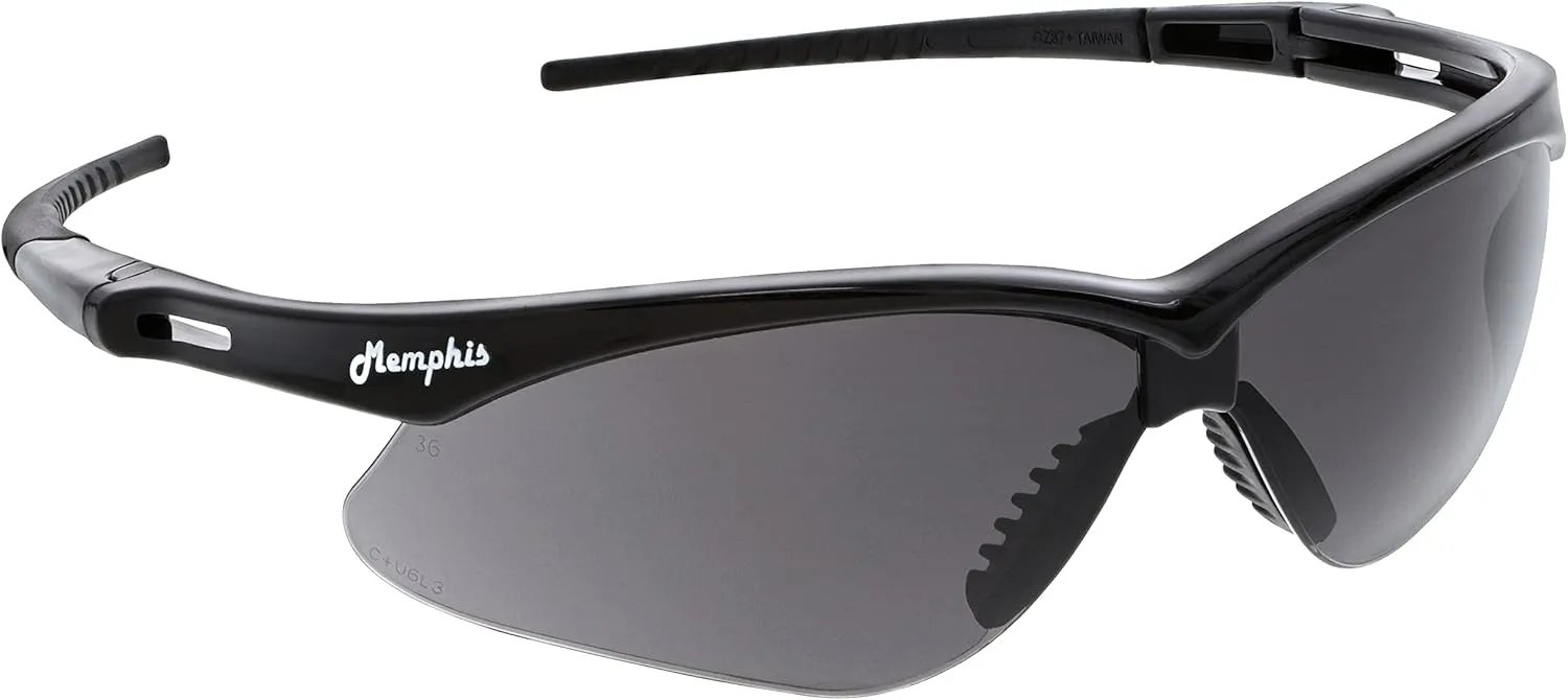 MCR Safety Glasses MP112DC Gray Hydrofilic Polycarbonate Lenses with UV Protection, Antifog & Scratch Resistant Coating, Black Frame, 1 Pair