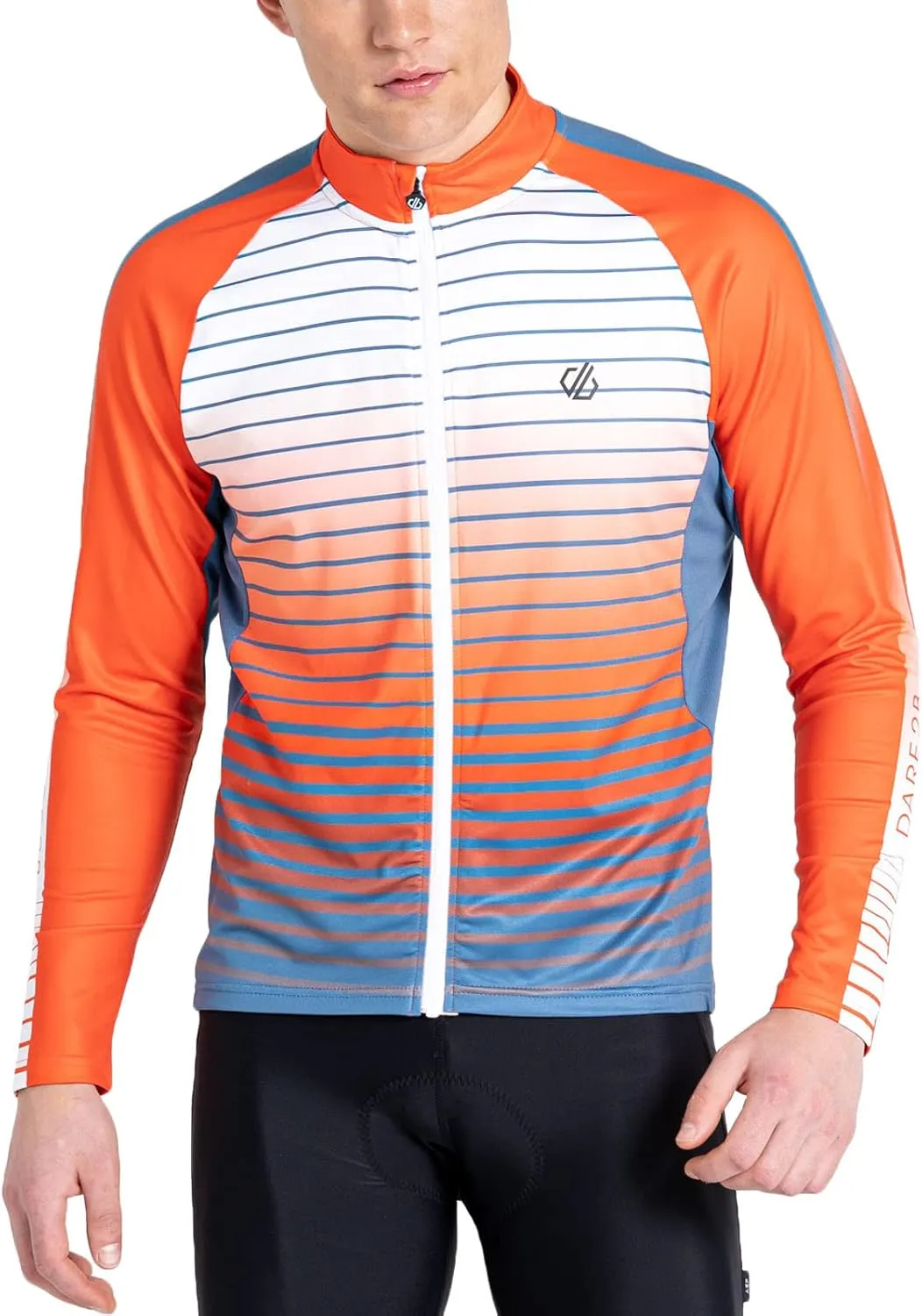 Mens AEP Virtuous Underlined Long-Sleeved Cycling Jersey (S) (Stellar Blue)
