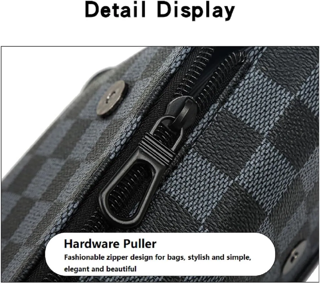 Men's crossbody backpack, adjustable chest bag for travel and hiking, casual backpack