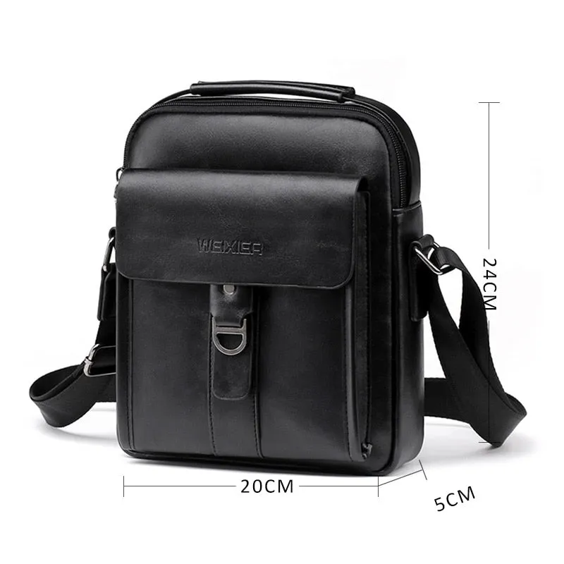 Men's Leather Crossbody Bag and Wallet / Casual Collection 2019 - DANNY