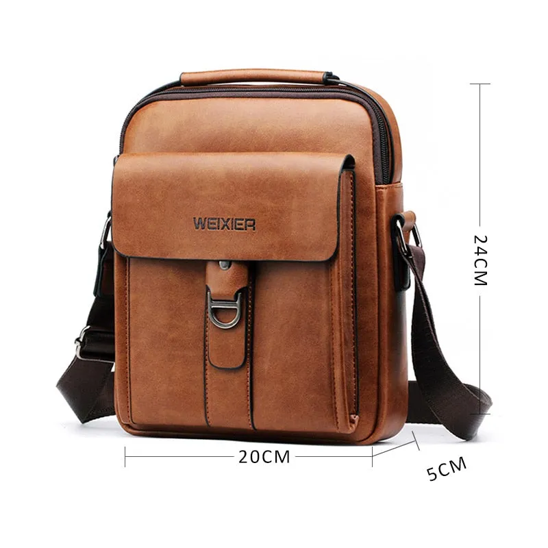 Men's Leather Crossbody Bag and Wallet / Casual Collection 2019 - DANNY