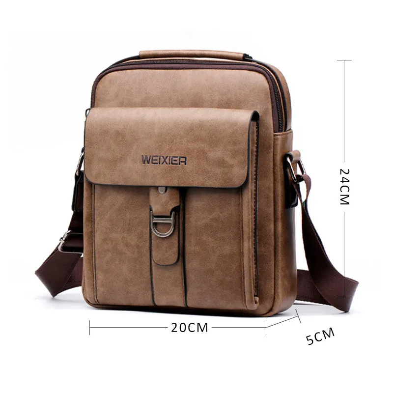 Men's Leather Crossbody Bag and Wallet / Casual Collection 2019 - DANNY