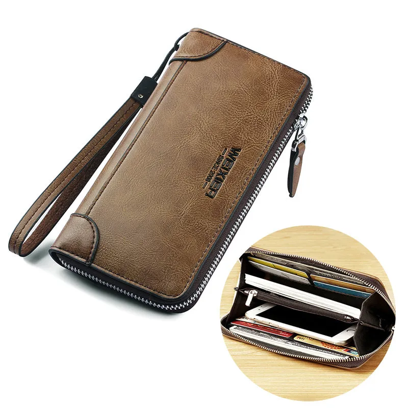 Men's Leather Crossbody Bag and Wallet / Casual Collection 2019 - DANNY