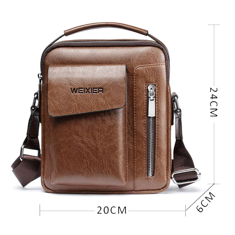 Men's Leather Crossbody Bag and Wallet / Casual Collection 2019 - DANNY