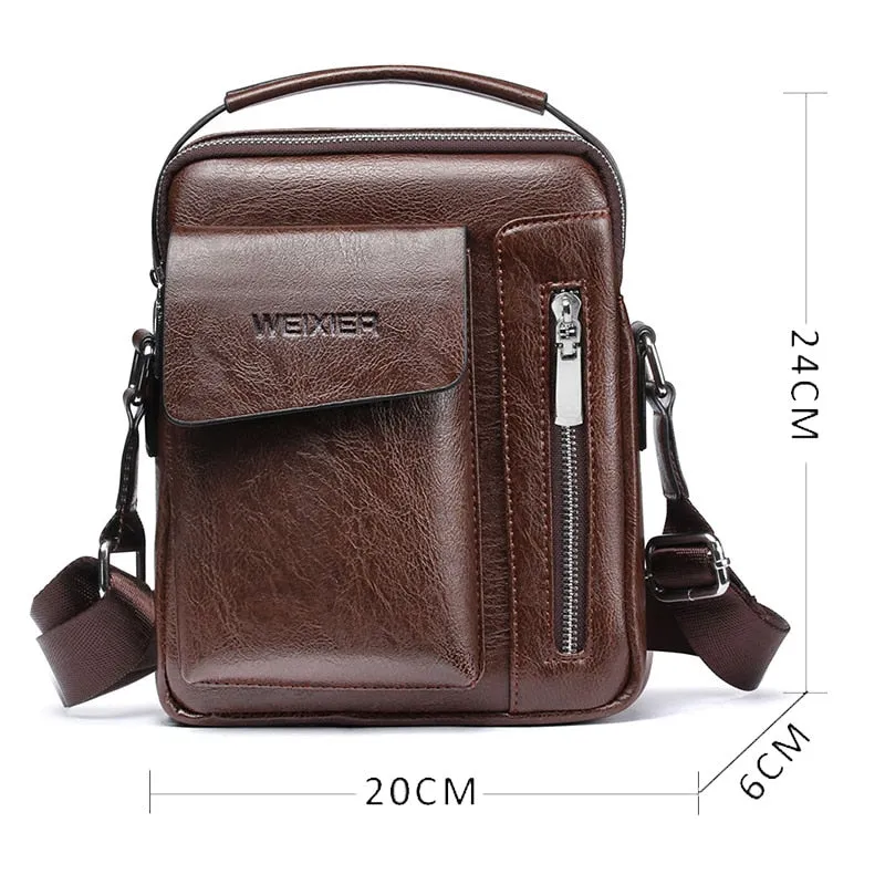 Men's Leather Crossbody Bag and Wallet / Casual Collection 2019 - DANNY