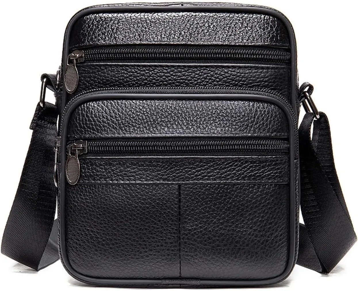 Men's Shoulder Bag Small Change Bag Lychee Cross Body Bag Convenient Sorting Things(1)