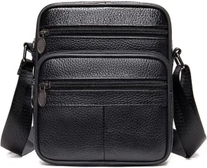 Men's Shoulder Bag Small Change Bag Lychee Cross Body Bag Convenient Sorting Things(1)