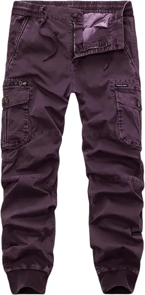 Mens Tactical Pants Multi Pockets Outdoor Mountain Hiking Pants Cargo Pants Scratch-Resistant Hunting Trousers