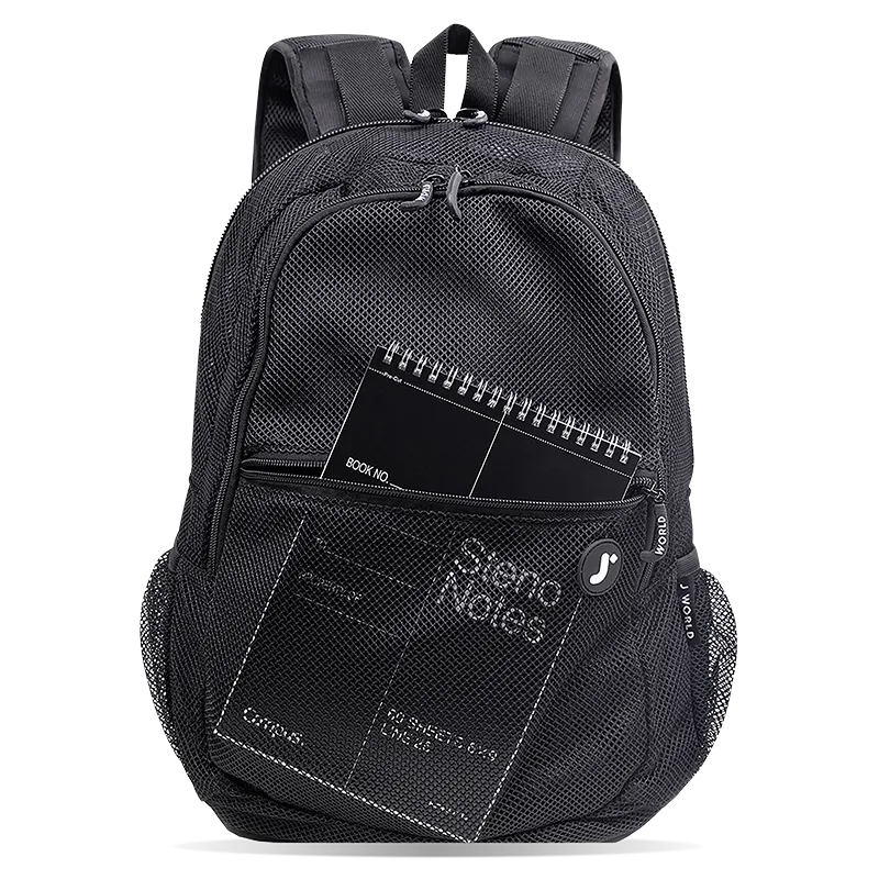 Mesh Backpack in Black