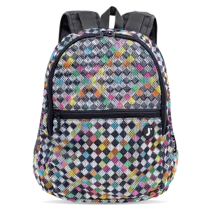 Mesh Backpack in Checkers