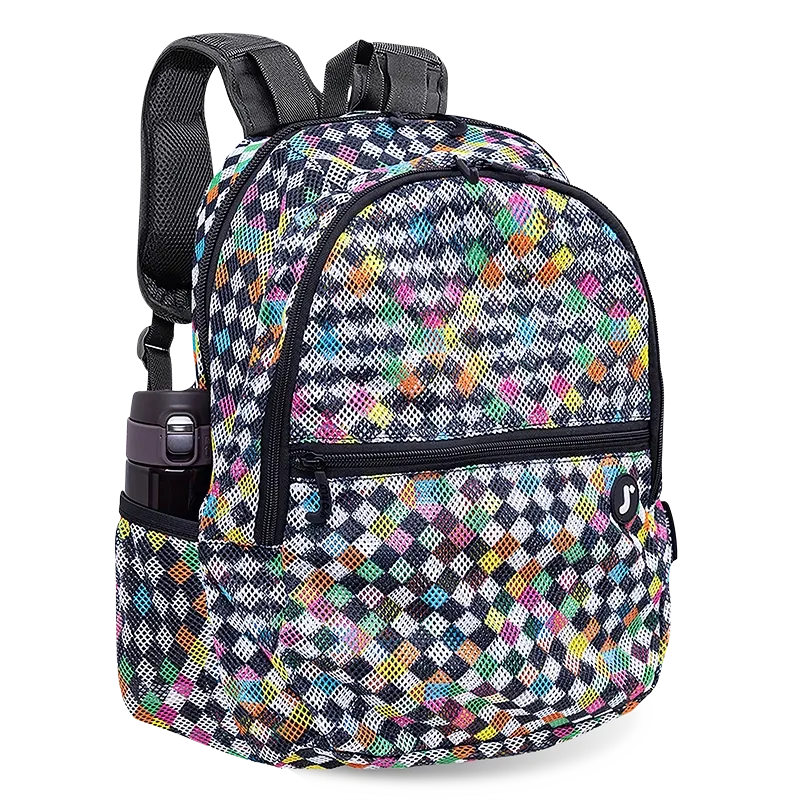 Mesh Backpack in Checkers
