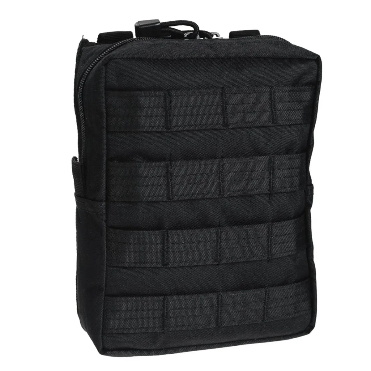 MIL-TEC tactical belt pouch molle attachment zipper closure utility bag black
