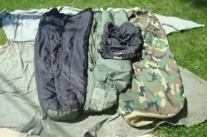 Military Modular Sleep System 4 Piece with Goretex Bivy Cover and Carry Sack, Tennier Industries