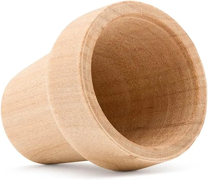 Mini Craft Flower Pot 5/8-inch x 9/16-inch, Pack of 100 Unfinished Flower Pot for Diorama, Model & Dollhouse, by Woodpeckers