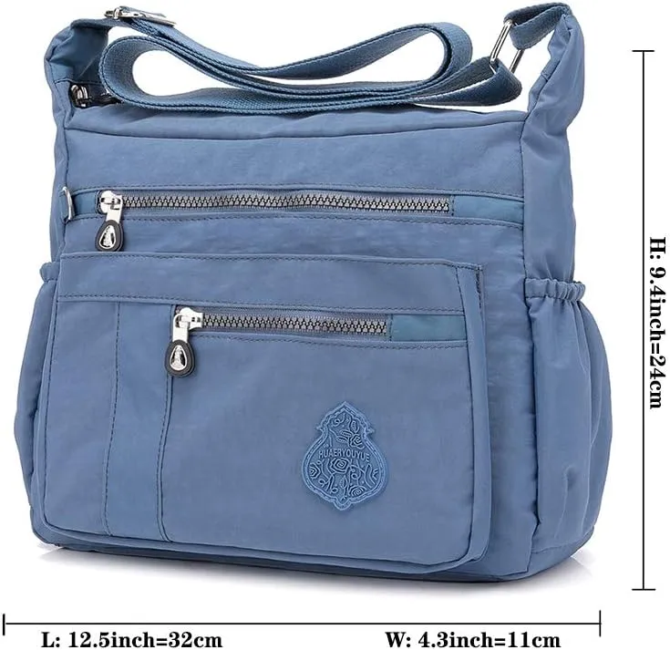 MINTEGRA Crossbody Bag for Women Nylon Waterproof Shoulder Purse Messenger Bag Lightweight Pocketbooks