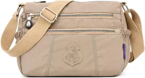 MINTEGRA Shoulder Bag for Women Waterproof Crossbody Purses Lightweight Nylon Work Travel Purse Messenger Bag