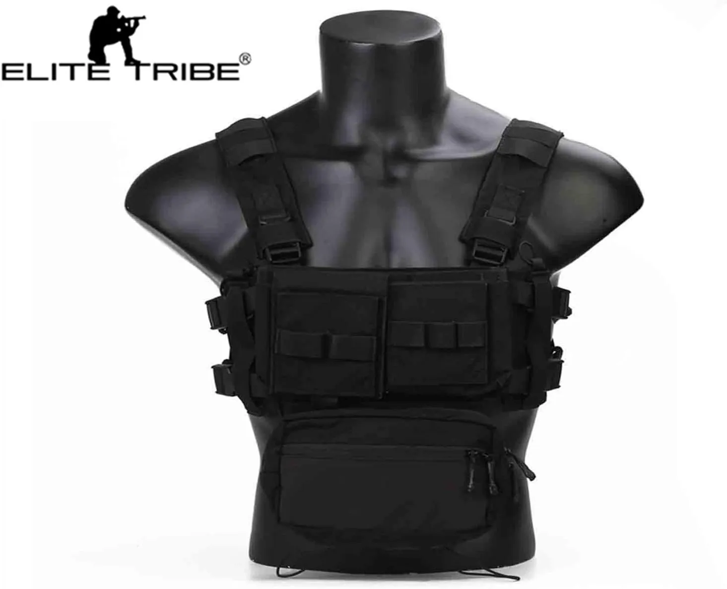 MK3 Modular Lightweight Chest Rig Micro Fight Chissis 5.56 Mag Pouch