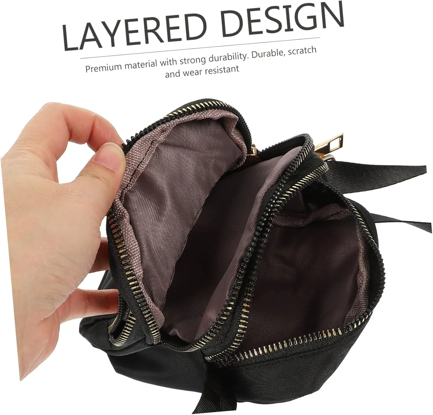 Mobile Phone Bag Women's Nylon Crossbody Shoulder Bag Purple Leisure Bag Pocketbooks for Women Crossbody