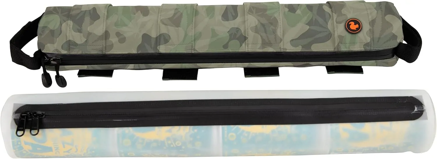 Modular Insulated Adventure Hike & Bike Frame Top Tube Handlebar Can Sling Bags (Large 4-Can Bag, Laughing Grass Camo)